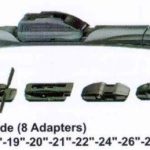 SİLECEK SÜPÜRGESİ (8 APARATLI) HYBRID 530 MM 21" . (1 AD )