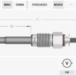 KIZDIRMA BUJİSİ 12V RENAULT MEGANE I (BA0/1): 1.9 TD (4 AD )