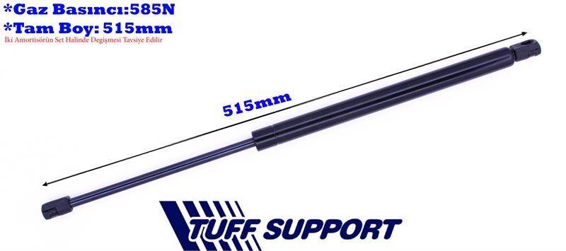 T612230-1.jpg BAGAJ AMORTİSÖRÜ HYUNDAI TUCSON 04- (UZUNLUK=515mm BASINÇ=585N) (2 AD ) - Görsel 1