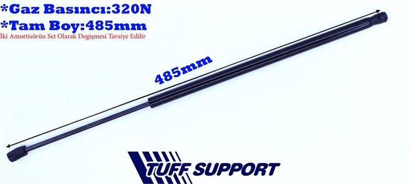 T612764-1.jpg BAGAJ AMORTİSÖRÜ KIA RIO (YENİ)13 (UZUNLUK=485mm BASINÇ=320N) (2 AD ) - Görsel 1