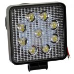 12V-80V KARE TİP  9 LED 27 W. ÇALIŞMA LAMBASI 128×110*35mm 58 (1 AD )
