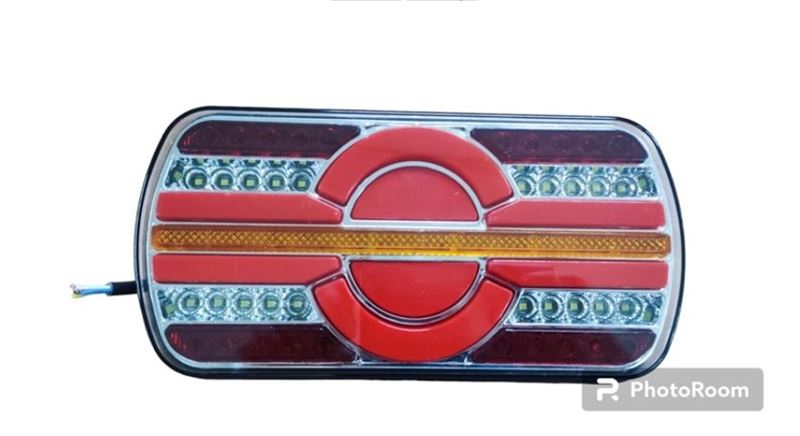 TAS144-1.jpg UNIVERSAL LED STOP KAYAR SİNYALLİ KARE STOP 12V-24V (1 AD ) - Görsel 1