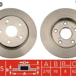 FREN DİSKİ ARKA TOYOTA AURIS 06>, AURIS TOURING SPORTS 2013 >>, AURIS VAN 2013 >>, COROLLA 2004 >> (1 TK )