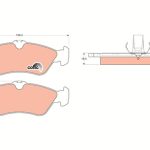 FREN BALATASI ARKA MERCEDES-BENZ SPRINTER, V-SERİSİ, VITO - VW  LT 28-35 II, 28-46 II (1 TK )