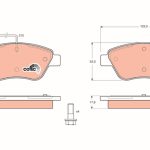 ÖN FREN BALATASI FIAT BRAVO II FIORINO PANDA STILO 05> CITROEN NEMO 10> PEUGEOT BIPPER 10>TEK FİŞLİ (1 TK )