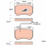 DİSK FREN BALATASI ÖN ALFA ROMEO BRERA 2006 >>, SPIDER 2006 >>, 159 2005 - 2011 (1 TK )