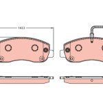 ÖN FREN BALATASI RENAULT MASTER III 10> / OPEL MOVANO B 10> / NISSAN NV400 11> (1 TK )