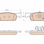 DİSK FREN BALATASI ÖN RENAULT CLIO IV 12 > SYMBOL-II 08> SANDERO-II 12> TWINGO-III 14> / DACIA (1 TK )