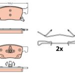 Disk Fren Balatası Ön OPEL OPEL:  ASTRA K 15->>, ASTRA K Sports Tourer 15->> (1 TK )