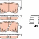 FREN BALATASI ARKA OPEL ASTRA K 15->> (1 TK )