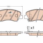 ÖN FREN BALATASI HYUNDAI ACCENT BLUE 10> i20 12> / KIA RIO 13> STONIC 17> (1 TK )