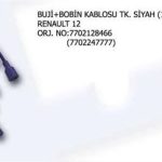BUJİ ve BOBİN KABLOSU TK. 7702128466 RENAULT R12 7702247777 (1 TK )