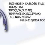 BUJİ ve BOBİN KABLOSU TK.1/4 1/6 KRB SPI FIAT TIPO TEMPRA SX SLX SW AK (1 TK )