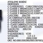 ATEŞLEME BOBİNİ MERCEDES (1 AD )