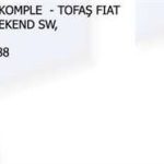 ANTEN KOMPLE FIAT PALIO SIENA WEEKEND SW ALBEA STRADA:51715588 . (1 AD )