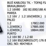 BUJİ KABLOSU TK. FIAT 1.2 1.6 16V BRAVA BRAVO 1/2 MAREA PALIO PUNTO 1/2 (1 TK )