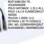 BUJİ ve BOBİN KABLOSU TK VW POLO HCBK 1 3-1 4-1 6 İ AEE 032905430P/Q/R/T ( (1 TK )