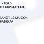 ANTEN ÇUBUĞU FORD TRANSIT 2001- FOCUS / C-MAX MONDEO ESCORT CONNECT 227 - KA FIESTA FORD (1 AD )