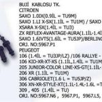 BUJİ KABLOSU TAKIMI PEUGEOT PARTNER 205-206-306- CITROEN SAXO XZARA- (1 TK )