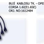 BUJİ ve BOBİN KABLOSU TK. OPEL CORSA1.6 1612484 (1 TK )