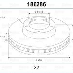 FREN DİSKİ ROVER 200 400 90-96 ÖN HAVALI (TK) (1 TK )