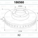 FREN DİSKİ ÖN FORD FIESTA-IV-V, FOCUS 1998- 2005, FUSION, KA, STREET KA 2003- 2005 MAZDA 2 2003 >> HAVALI (TK) (1 TK )