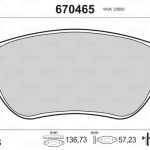 ÖN FREN BALATASI CITROEN C3-C4-XSARA-BERLINGO / PEUGEOT 1007-206-207-307 / FIAT DOBLO / GEELY  EMGRAND EC7 (1 TK )