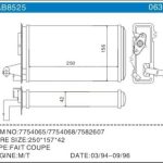 KALORİFER RADYATÖRÜ  FIAT TEMPRA 1.6i   90-93 (1 AD )